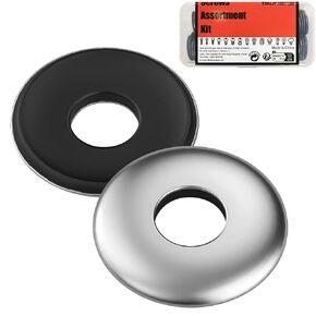 (100Pcs) #10 * 3/4"=4.8mm*19mm 304 Stainless Steel EPDM Bonded Sealing Washers Neoprene Rubber Washer, Gasket Assortment Kit for Screws in Saudi Arabia