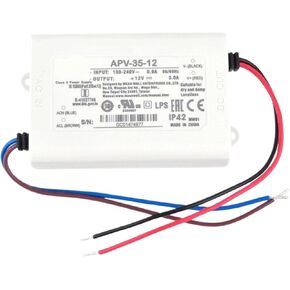 APV-35-12 12V 2.92A 35W Switching Power Supply - Universal Input 90-264VAC, Short Circuit Protection for LED Lighting Systems in Saudi Arabia