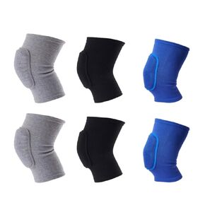 Sewroro 2pcs Thick Sponge Knee Pads Protector with Breathable Non-slip Design for Running and Football Leg Safety Support Exercise Gym Pads in Kuwait