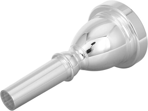 Beavorty Silver-plated Large Bass Trombone Mouthpiece Metal Tuba Accessory Replacement for Brass Instruments Suitable for Students and Professionals in Kuwait