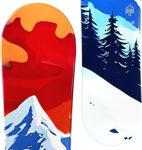 New 2026 Kids Kicker Snowboard, 80-136cm, Beginner-Friendly, Lightweight Composite Core, True Twin Shape, Rocker Profile in Kuwait