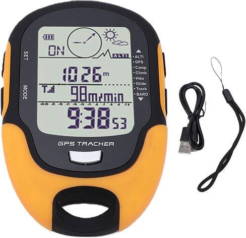 Generic Portable Compass Altimeter Barometer with Historical Data Tracking for Hiking Camping in Kuwait