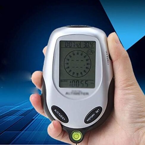 Generic Electronic Handheld Compass Altimeter Barometer Thermometer Weather Forecast Time Calendar Clock with Backlight Compasses in Kuwait