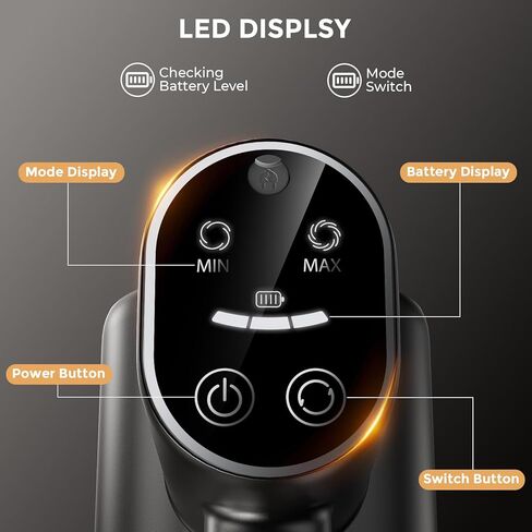 Cordless Vacuum Cleaner, Stick Vacuum with LED Display, Real-Time Battery Level Rechargeable Cordless Vacuum with 2 Adjustable Suction Modes, 40 Mins Runtime Handheld Vacuum for Home（Black Rose） in Kuwait