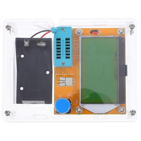 Holibanna Multifunction Transistor Tester with LCD Display for Capacitor Inductor Resistor Testing, Easy to Use Electronic Component Tester Made of Plastic and Metal, for Electrical Testing in Kuwait