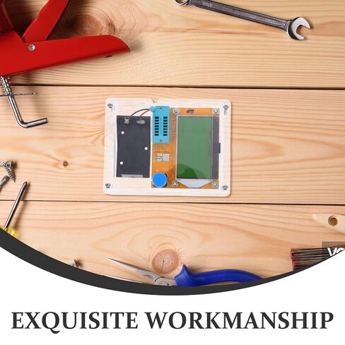 Holibanna Multifunction Transistor Tester with LCD Display for Capacitor Inductor Resistor Testing, Easy to Use Electronic Component Tester Made of Plastic and Metal, for Electrical Testing in Kuwait