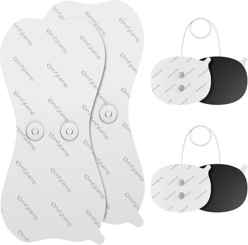 أقطاب لاصقة من Comfytemp، وسادات بديلة لوحدة TENS اللاسلكية لـ K6122 K6123، 4 عبوات من وسادات وحدة TENS، وسادات كهربائية لوحدة TENS ذاتية قابلة لإعادة الاستخدام ذات جودة عالية، تصميم غير مهيج - أبيض in Kuwait