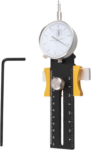 Adjustable Length 130 mm to 220 mm Table Saw Calibration Tool with Shockproof Dial Gauge - Stainless Steel Measuring Rod for Woodworking Band Saw and Shop Machinery. in Kuwait