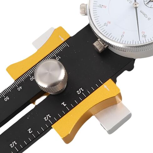 Adjustable Length 130 mm to 220 mm Table Saw Calibration Tool with Shockproof Dial Gauge - Stainless Steel Measuring Rod for Woodworking Band Saw and Shop Machinery. in Kuwait