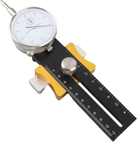 Adjustable Length 130 mm to 220 mm Table Saw Calibration Tool with Shockproof Dial Gauge - Stainless Steel Measuring Rod for Woodworking Band Saw and Shop Machinery. in Kuwait