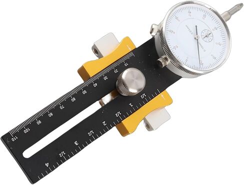 Adjustable Length 130 mm to 220 mm Table Saw Calibration Tool with Shockproof Dial Gauge - Stainless Steel Measuring Rod for Woodworking Band Saw and Shop Machinery. in Kuwait