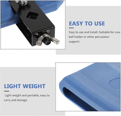 Blue Latin Percussion Block with Mounting Clamp for Drum Kit & Live Performance in Kuwait