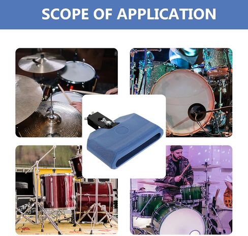 Blue Latin Percussion Block with Mounting Clamp for Drum Kit & Live Performance in Kuwait