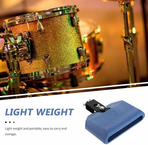 Blue Latin Percussion Block with Mounting Clamp for Drum Kit & Live Performance in Kuwait