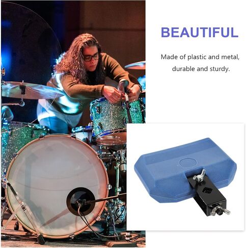 Blue Latin Percussion Block with Mounting Clamp for Drum Kit & Live Performance in Kuwait
