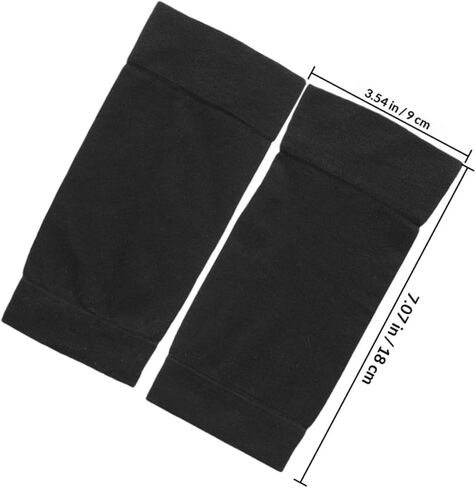 VALICLUD 2 Pairs Black Elbow Sleeves for Superior Support and Relief, Elastic Fiber and Chinlon Material, Outdoor Sun Protection Arm Covers for Sports and Tattoo Scar Concealment in Kuwait