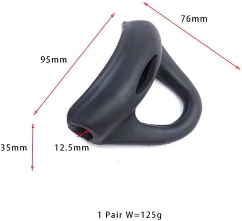 Ergonomic Diving Fins Heel Cups With Spring Heel Straps And Handle Holder Quick Release Buckle Anti Slip Rubber Flipper Accessories Compatible With Swim And Scuba Fins For 12Mm Spring Tube Black Set in Saudi Arabia