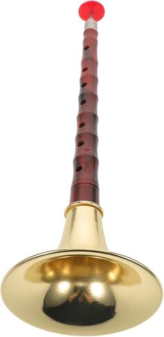 DECHOUS D-key Suona Wind Instrument for Beginners, Portable Chinese Traditional Woodwind with Resin Abs High-strength Body and Purple Sandalwood Finish, Anti-corrosion and Crack-resistant in Kuwait