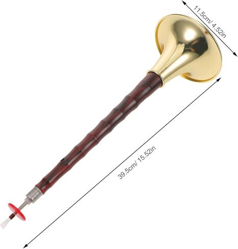 DECHOUS D-key Suona Wind Instrument for Beginners, Portable Chinese Traditional Woodwind with Resin Abs High-strength Body and Purple Sandalwood Finish, Anti-corrosion and Crack-resistant in Kuwait