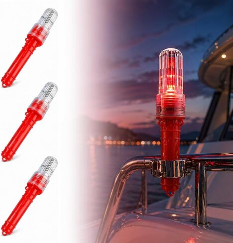 3 PCS Boat Flares, Marine Flares, Visual Distress Signals for Boats, Waterproof and High Visibility for Fishing Vessels, Buoys, and Emergency Signaling in Kuwait