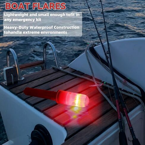 3 PCS Boat Flares, Marine Flares, Visual Distress Signals for Boats, Waterproof and High Visibility for Fishing Vessels, Buoys, and Emergency Signaling in Kuwait