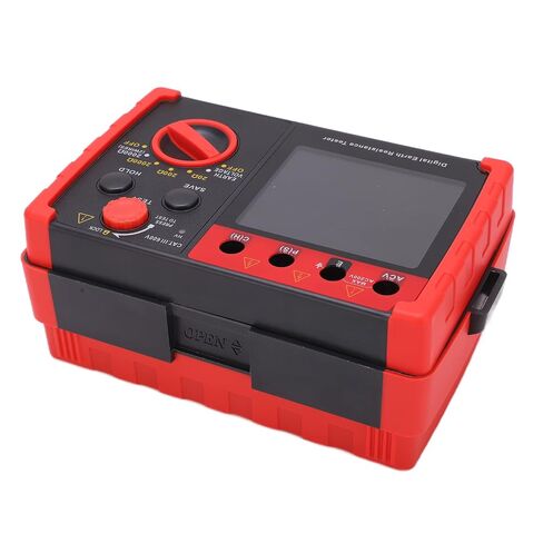 Generic Digital Ground Resistance Tester Machined Earth Resistance Meter for Power Facility Testing with Portable Carrying Box/Cover in Kuwait
