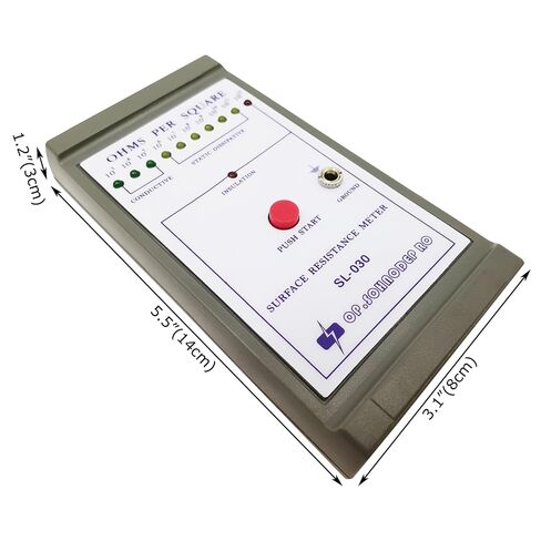 Portable Surface Resistance Meter ESD Surface Earth Resistivity Tester for Static Control Testing in Kuwait