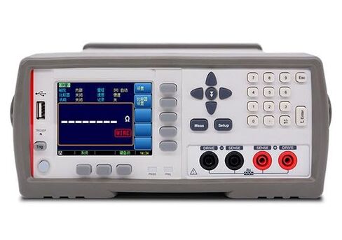 Digital Micro Ohmmeter DC Milliohm Meter with Measurement Range 0.001mΩ~2.2000MΩ Accuracy 0.05% Measurement Current I-max <1A Data Hold Function Short-Circuit Reset for All Ranges LCD Display in Kuwait