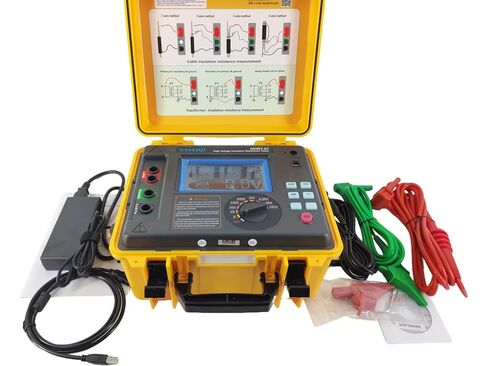 Digital 10kV High Voltage Insulation Tester for High-Capacity High-Voltage Strongly Induced Electrical with Accuracy ±5% 10 Teraohms Resistance 10kV Voltage EC61010-1 Standard in Kuwait