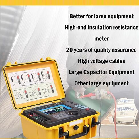 Digital 10kV High Voltage Insulation Tester for High-Capacity High-Voltage Strongly Induced Electrical with Accuracy ±5% 10 Teraohms Resistance 10kV Voltage EC61010-1 Standard in Kuwait