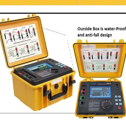 Digital 10kV High Voltage Insulation Tester for High-Capacity High-Voltage Strongly Induced Electrical with Accuracy ±5% 10 Teraohms Resistance 10kV Voltage EC61010-1 Standard in Kuwait