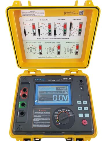 Digital 10kV High Voltage Insulation Tester for High-Capacity High-Voltage Strongly Induced Electrical with Accuracy ±5% 10 Teraohms Resistance 10kV Voltage EC61010-1 Standard in Kuwait