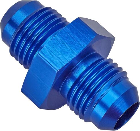 Aluminum Flare Union Adapter Fitting, Blue, -6 AN in Kuwait