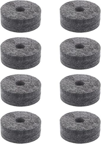 NOLITOY 8pcs Non-slip Cymbal Felt Pads for Drum Gray Felt for Noise Reduction Fit for Practice Performance in Saudi Arabia