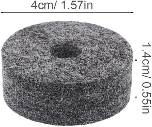 NOLITOY 8pcs Non-slip Cymbal Felt Pads for Drum Gray Felt for Noise Reduction Fit for Practice Performance in Saudi Arabia