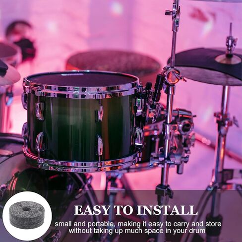 NOLITOY 8pcs Non-slip Cymbal Felt Pads for Drum Gray Felt for Noise Reduction Fit for Practice Performance in Saudi Arabia