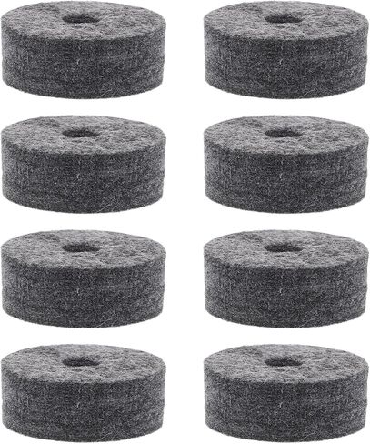 COHEALI 8pcs Drum Cymbal Replacement Set Felt Pads Non Slip Design Easy Installation Noise Reduction Drum Mallets Accessories for Practice and Performance in Kuwait