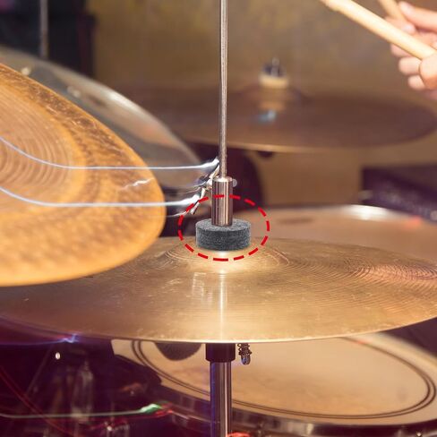 COHEALI 8pcs Drum Cymbal Replacement Set Felt Pads Non Slip Design Easy Installation Noise Reduction Drum Mallets Accessories for Practice and Performance in Kuwait