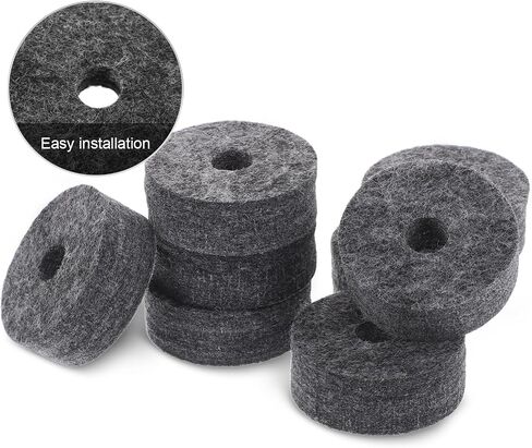 COHEALI 8pcs Drum Cymbal Replacement Set Felt Pads Non Slip Design Easy Installation Noise Reduction Drum Mallets Accessories for Practice and Performance in Kuwait