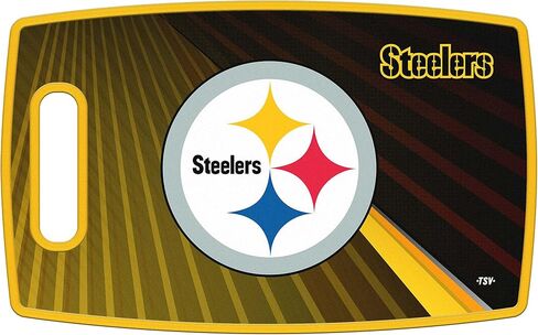 مجموعة الشواء YouTheFan NFL Pittsburgh Steelers Spirit Series 3 قطع، من الفولاذ المقاوم للصدأ، 22 بوصة × 9 بوصة ولوحة تقطيع كبيرة من Sports Vault NFL Pittsburgh Steelers، 14.5 بوصة × 9 بوصة in Kuwait