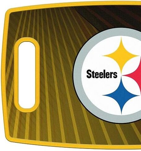مجموعة الشواء YouTheFan NFL Pittsburgh Steelers Spirit Series 3 قطع، من الفولاذ المقاوم للصدأ، 22 بوصة × 9 بوصة ولوحة تقطيع كبيرة من Sports Vault NFL Pittsburgh Steelers، 14.5 بوصة × 9 بوصة in Kuwait