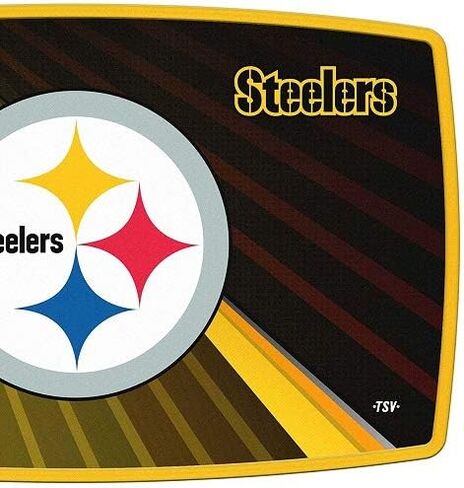 مجموعة الشواء YouTheFan NFL Pittsburgh Steelers Spirit Series 3 قطع، من الفولاذ المقاوم للصدأ، 22 بوصة × 9 بوصة ولوحة تقطيع كبيرة من Sports Vault NFL Pittsburgh Steelers، 14.5 بوصة × 9 بوصة in Kuwait