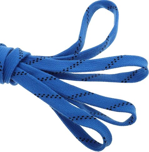 VICASKY Waxed Hockey Skate Laces Sturdy Roller Skate Shoe Laces for Youth 244cm Flat Polyester Shoelaces for Athletic Sports 2 Pairs Blue-dark Pink Pink-dark Blue in Kuwait