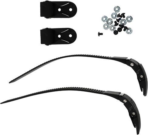 PRETYZOOM Roller Skate Buckle Straps Set with Ratchet Buckle and Screws, Universal Replacement Roller Skates Accessories for Adult, Black Durable Belts for Skating Shoes in Kuwait