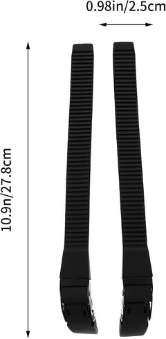 PRETYZOOM Roller Skate Buckle Straps Set with Ratchet Buckle and Screws, Universal Replacement Roller Skates Accessories for Adult, Black Durable Belts for Skating Shoes in Kuwait