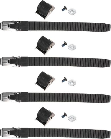 4 set Skate Buckle Straps for Inline & Roller Skates, Replacement Buckle Accessories Set with Fastening Clips and Screws, Fixing Straps for Shoes in Kuwait