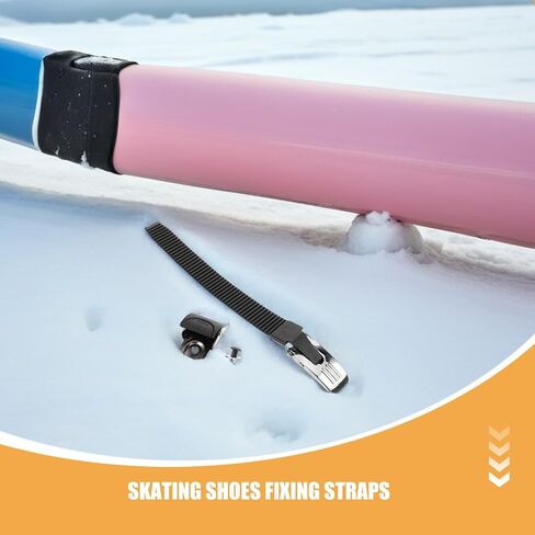 4 set Skate Buckle Straps for Inline & Roller Skates, Replacement Buckle Accessories Set with Fastening Clips and Screws, Fixing Straps for Shoes in Kuwait