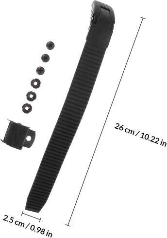 PRETYZOOM Roller Skate Buckle Strap Replacement Set with Screws Black Professional Fixing Buckle for Inline and Ice Skates Sports Accessories in Kuwait