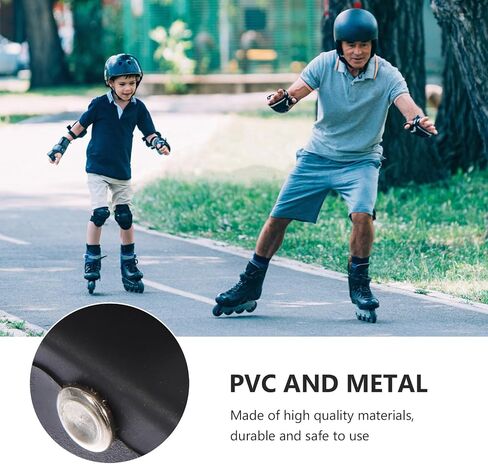 PRETYZOOM Roller Skate Buckle Strap Replacement Set with Screws Black Professional Fixing Buckle for Inline and Ice Skates Sports Accessories in Kuwait