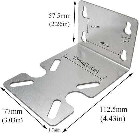 Stainless Steel 10" & 20" Water Filter Housing with Mounting Bracket - 1pcs in Kuwait